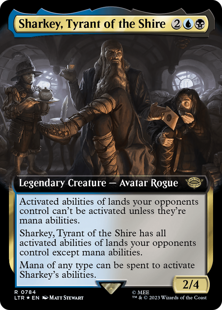 Sharkey, Tyrant of the Shire (Extended Art) (Surge Foil) [The Lord of the Rings: Tales of Middle-Earth] | Gear Gaming Bentonville