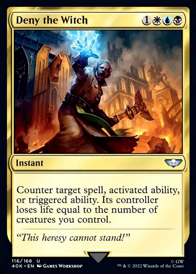 Deny the Witch (Surge Foil) [Warhammer 40,000] | Gear Gaming Bentonville