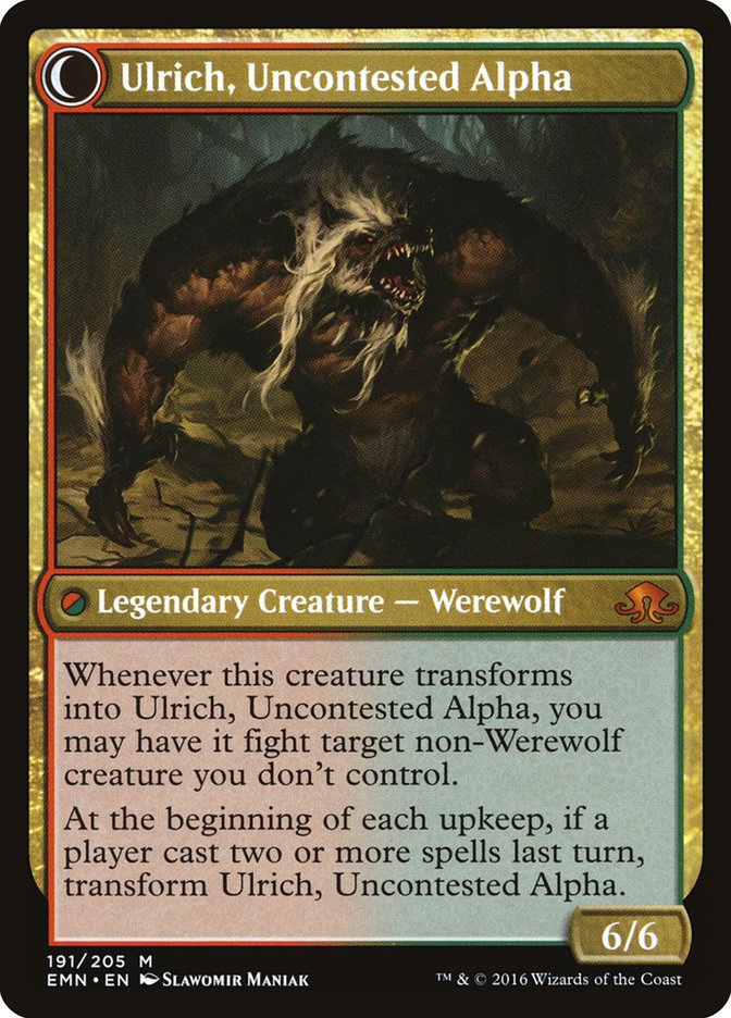 Ulrich of the Krallenhorde // Ulrich, Uncontested Alpha [Eldritch Moon] | Gear Gaming Bentonville