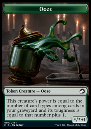 Zombie (005) // Ooze Double-Sided Token [Innistrad: Midnight Hunt Tokens] | Gear Gaming Bentonville