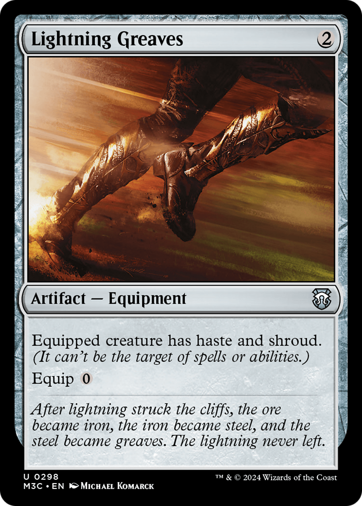 Lightning Greaves [Modern Horizons 3 Commander] | Gear Gaming Bentonville