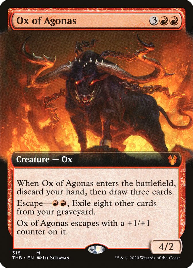 Ox of Agonas (Extended Art) [Theros Beyond Death] | Gear Gaming Bentonville