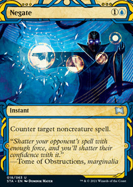 Negate (Foil Etched) [Strixhaven: School of Mages Mystical Archive] | Gear Gaming Bentonville