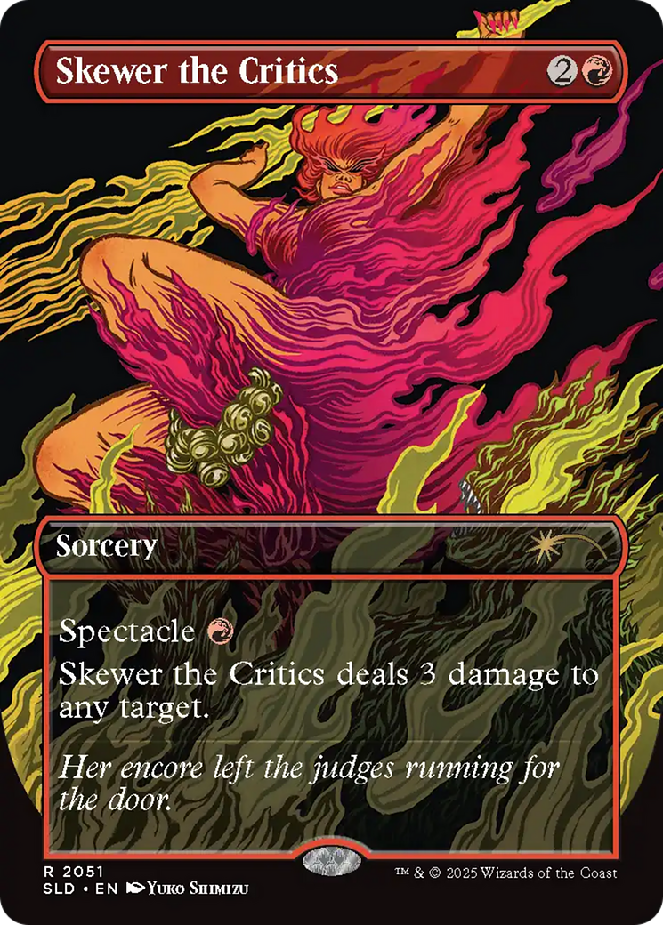 Skewer the Critics (2051) (Rainbow Foil) [Secret Lair Drop Series] | Gear Gaming Bentonville