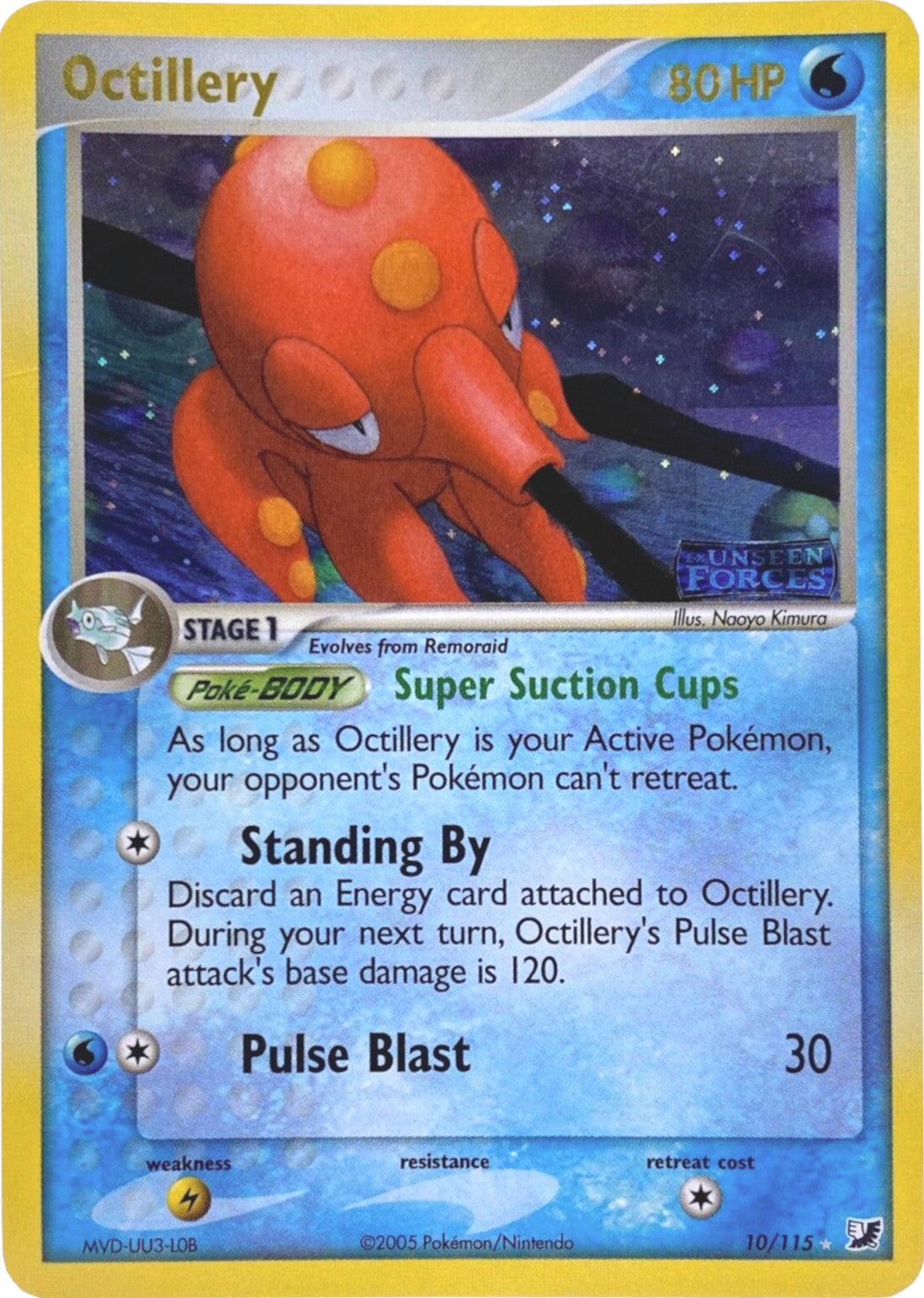 Octillery (10/115) (Stamped) [EX: Unseen Forces] | Gear Gaming Bentonville