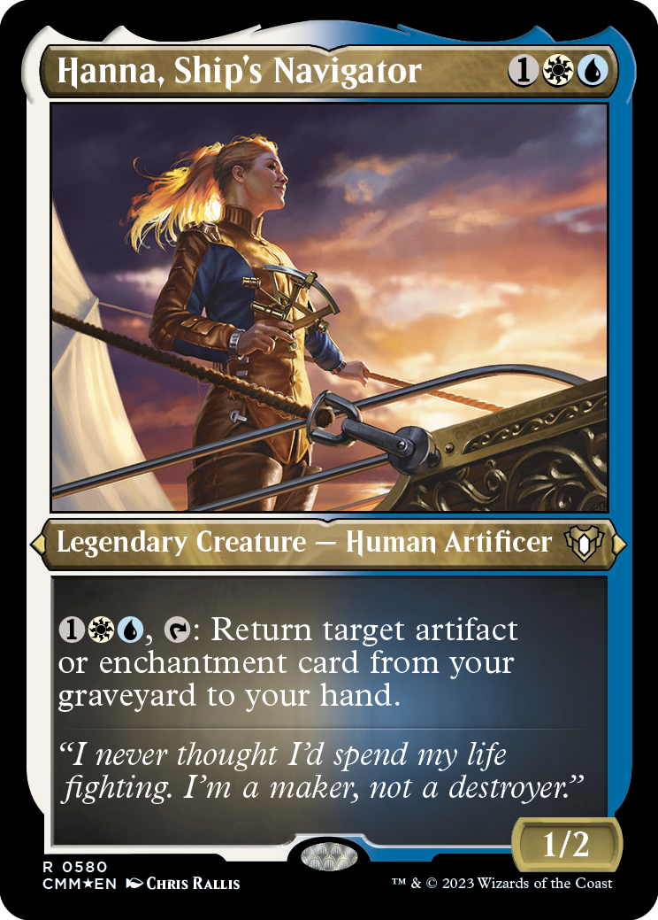 Hanna, Ship's Navigator (Foil Etched) [Commander Masters] | Gear Gaming Bentonville