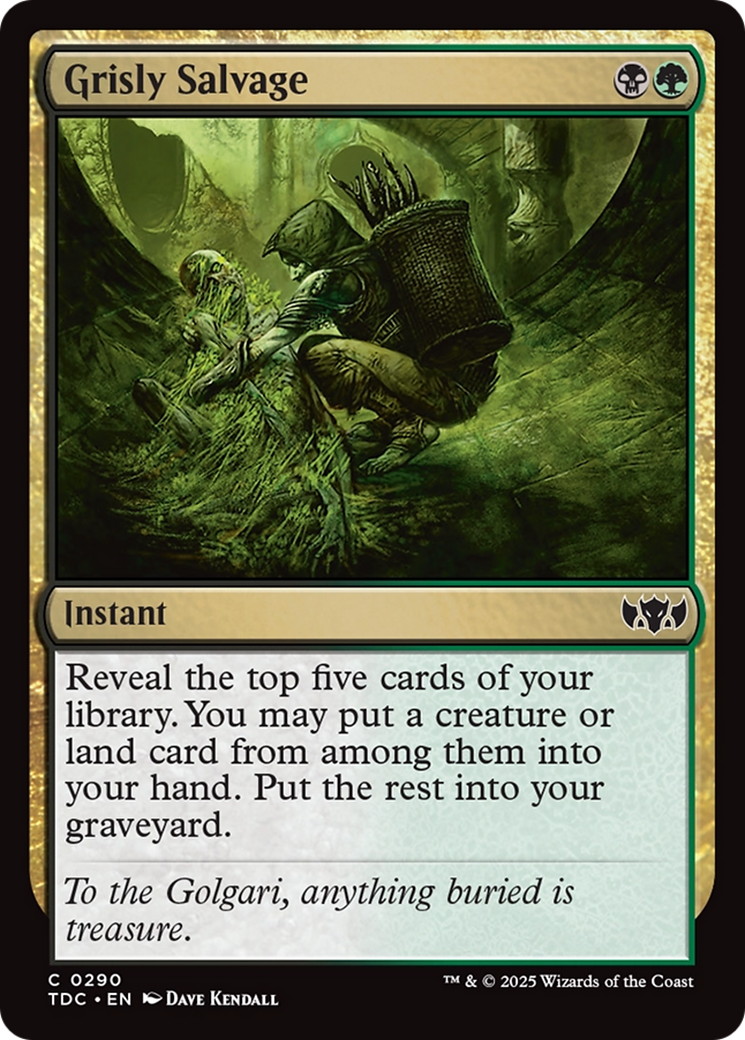 Grisly Salvage [Tarkir: Dragonstorm Commander] | Gear Gaming Bentonville