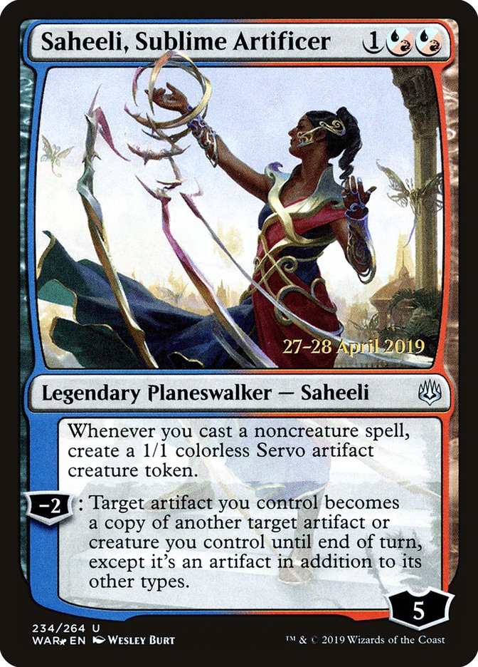 Saheeli, Sublime Artificer [War of the Spark Prerelease Promos] | Gear Gaming Bentonville