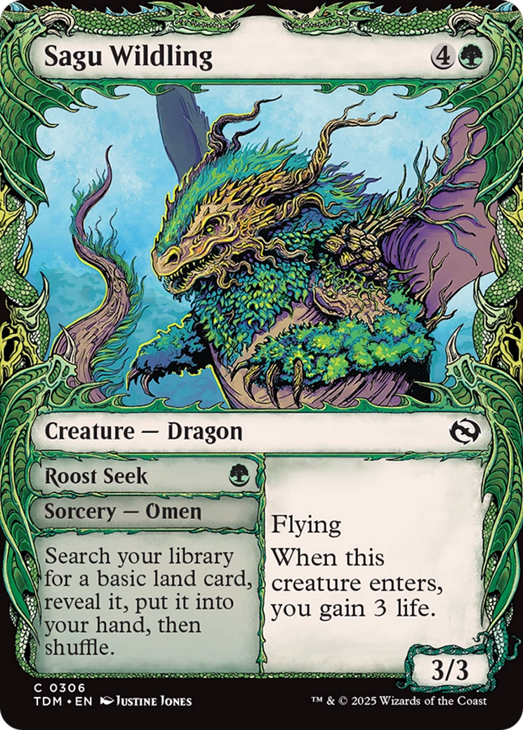 Sagu Wildling (Showcase) [Tarkir: Dragonstorm] | Gear Gaming Bentonville