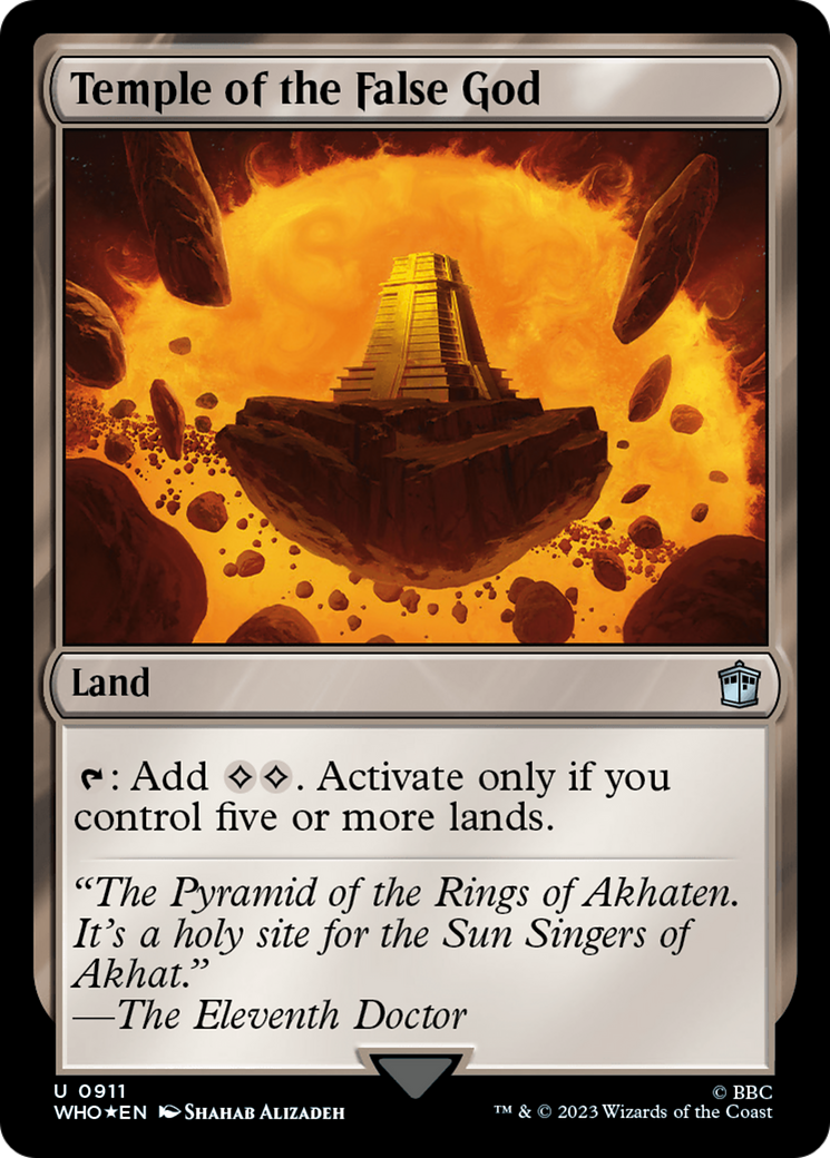 Temple of the False God (Surge Foil) [Doctor Who] | Gear Gaming Bentonville