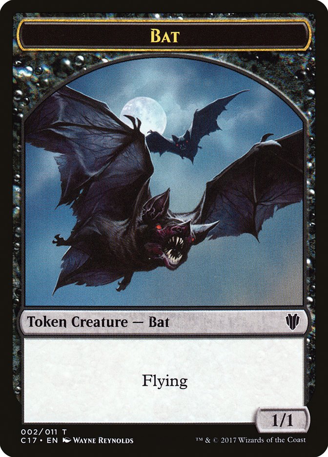 Bat // Vampire Double-Sided Token [Commander 2017 Tokens] | Gear Gaming Bentonville