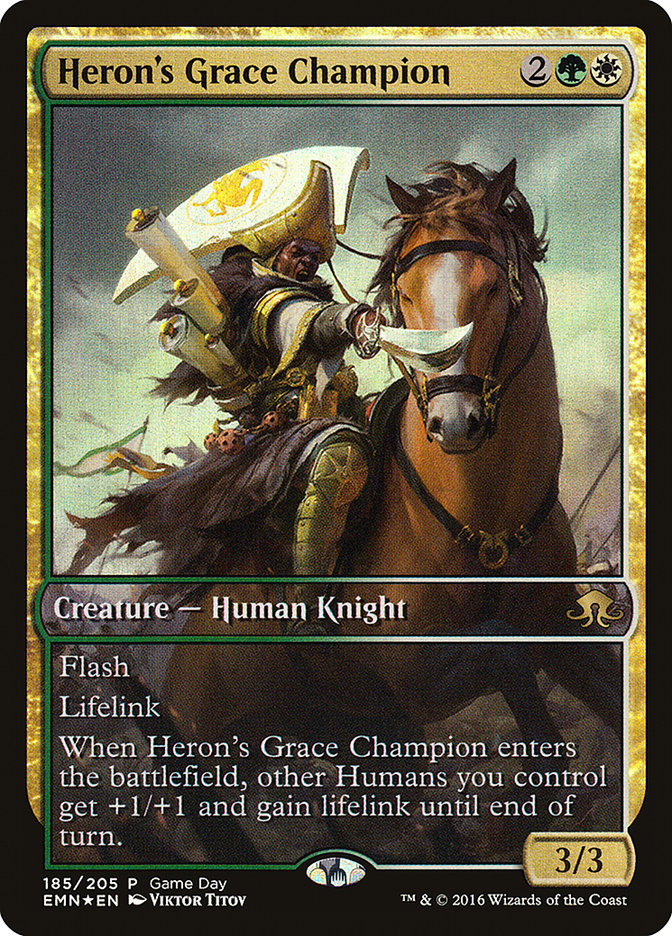 Heron's Grace Champion (Game Day) [Eldritch Moon Promos] | Gear Gaming Bentonville