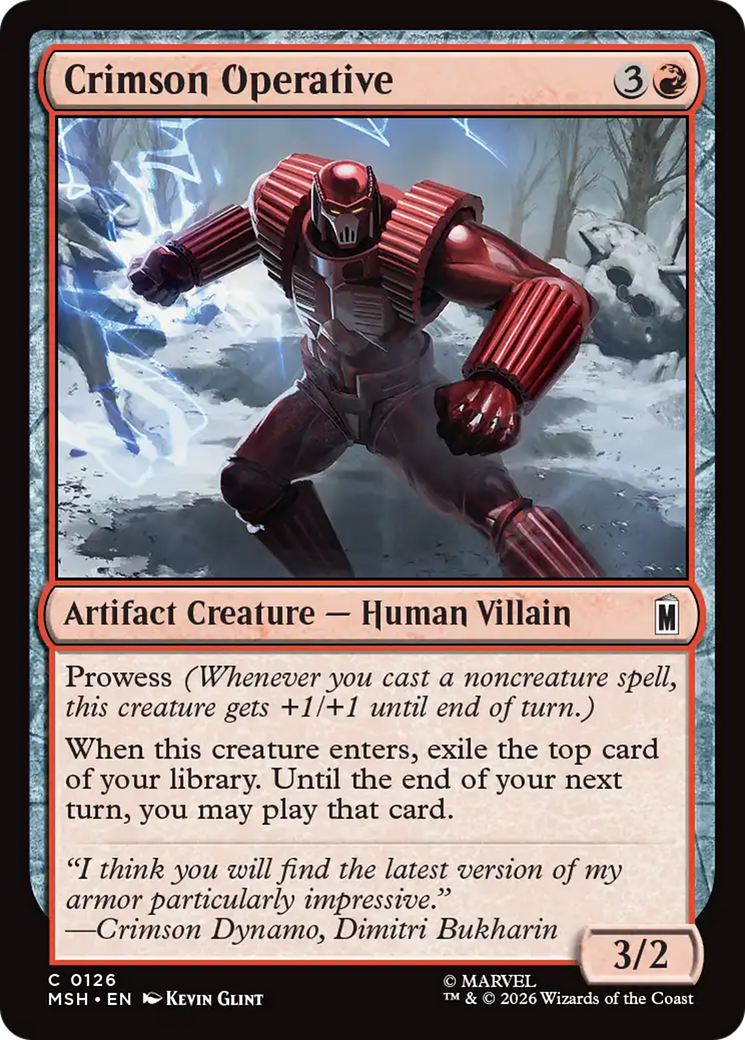 Crimson Operative [Marvel Super Heroes] | Gear Gaming Bentonville