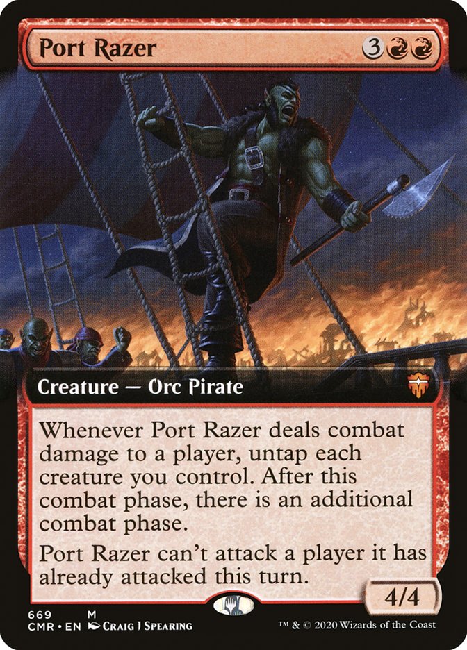 Port Razer (Extended Art) [Commander Legends] | Gear Gaming Bentonville