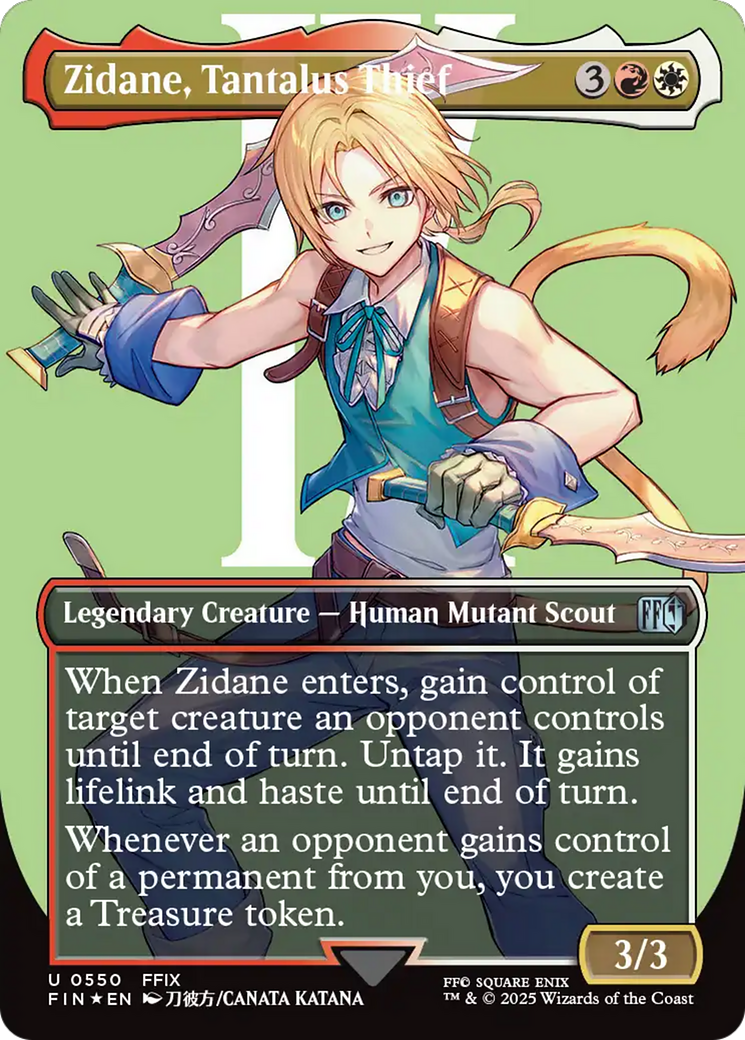 Zidane, Tantalus Thief (Borderless) (Surge Foil) [FINAL FANTASY] | Gear Gaming Bentonville
