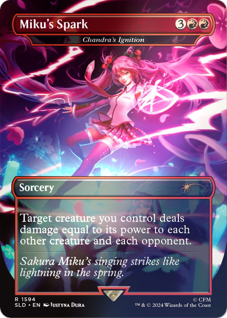 Miku's Spark - Chandra's Ignition (Rainbow Foil) [Secret Lair Drop Series] | Gear Gaming Bentonville