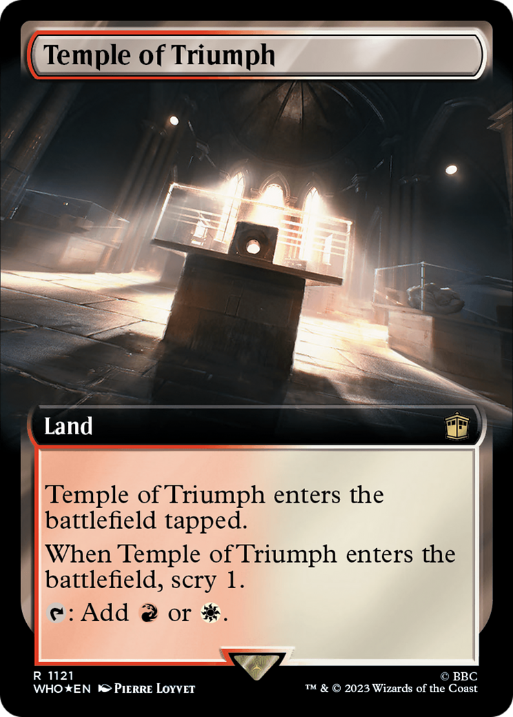 Temple of Triumph (Extended Art) (Surge Foil) [Doctor Who] | Gear Gaming Bentonville