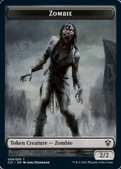 Zombie // Horror Double-Sided Token [Commander 2021 Tokens] | Gear Gaming Bentonville