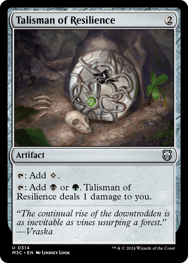 Talisman of Resilience (Ripple Foil) [Modern Horizons 3 Commander] | Gear Gaming Bentonville