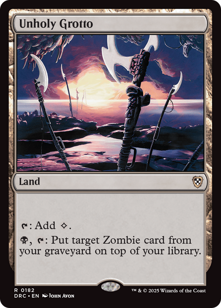 Unholy Grotto [Aetherdrift Commander] | Gear Gaming Bentonville