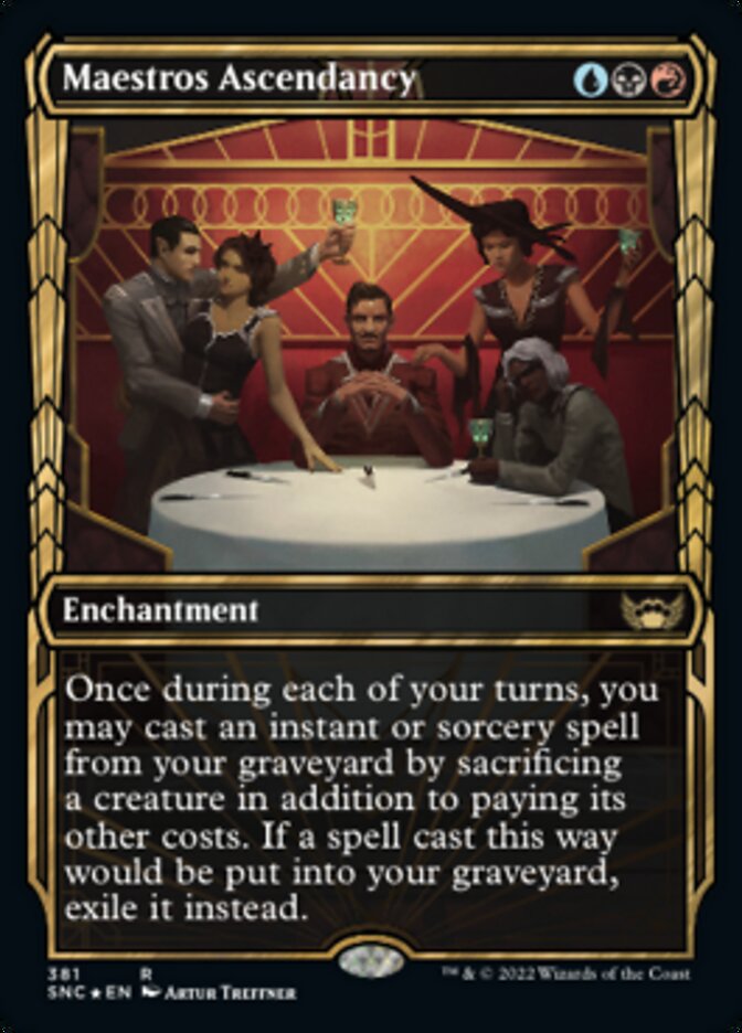 Maestros Ascendancy (Showcase Golden Age Gilded Foil) [Streets of New Capenna] | Gear Gaming Bentonville