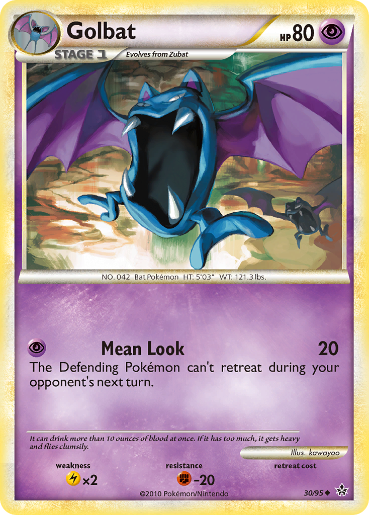 Golbat (30/95) [HeartGold & SoulSilver: Unleashed] | Gear Gaming Bentonville