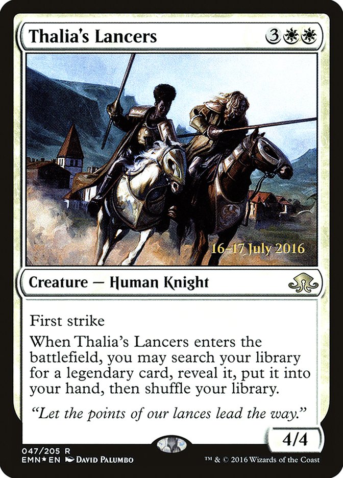 Thalia's Lancers [Eldritch Moon Prerelease Promos] | Gear Gaming Bentonville