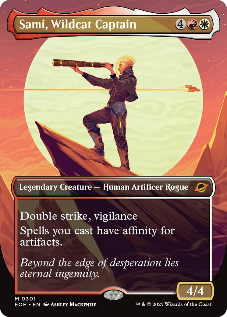 Sami, Wildcat Captain (Borderless) [Edge of Eternities] | Gear Gaming Bentonville