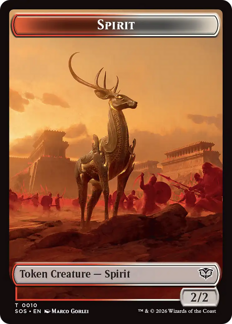 Inkling (0006) // Spirit (0010) Double-Sided Token [Secrets of Strixhaven Tokens] | Gear Gaming Bentonville