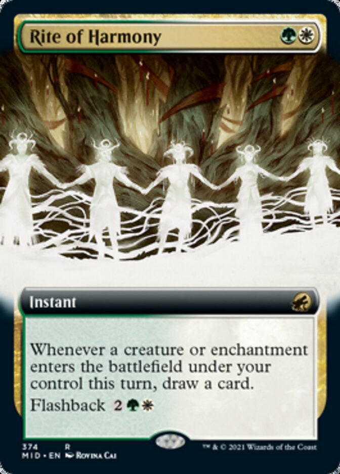 Rite of Harmony (Extended Art) [Innistrad: Midnight Hunt] | Gear Gaming Bentonville