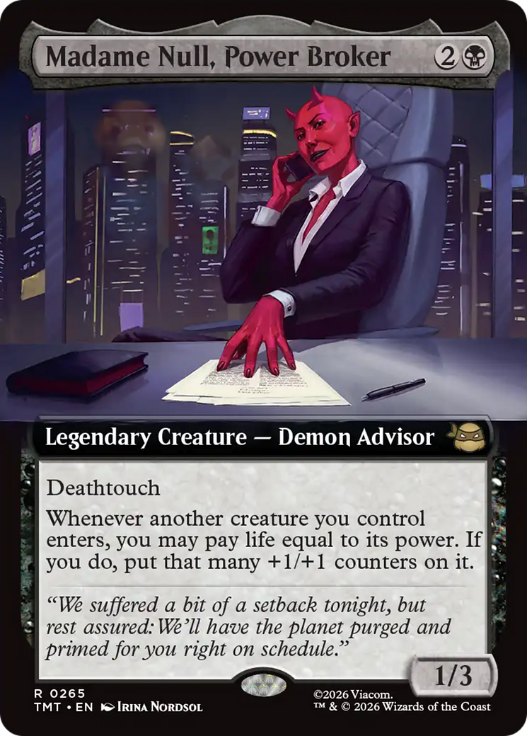 Madame Null, Power Broker (Extended Art) [Teenage Mutant Ninja Turtles] | Gear Gaming Bentonville