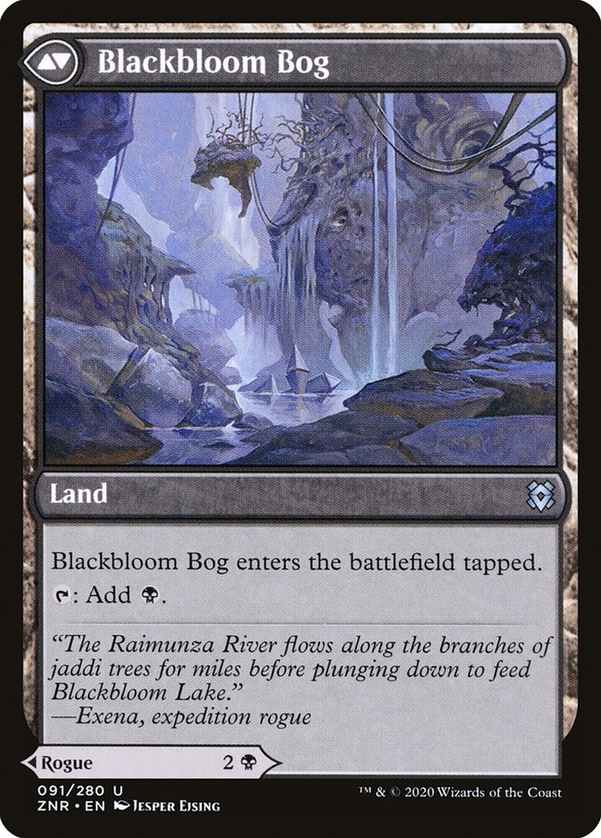Blackbloom Rogue // Blackbloom Bog [Zendikar Rising] | Gear Gaming Bentonville