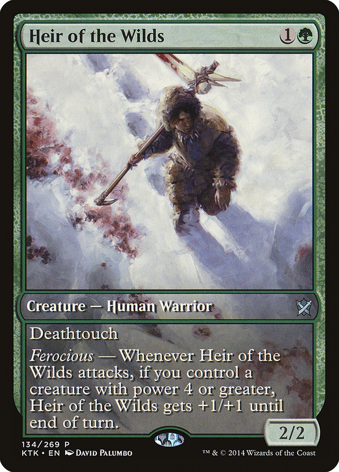 Heir of the Wilds (Game Day) (Extended Art) [Khans of Tarkir Promos] | Gear Gaming Bentonville