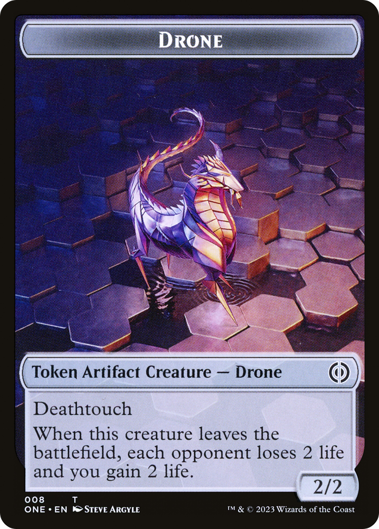 Phyrexian Goblin // Drone Double-Sided Token [Phyrexia: All Will Be One Tokens] | Gear Gaming Bentonville