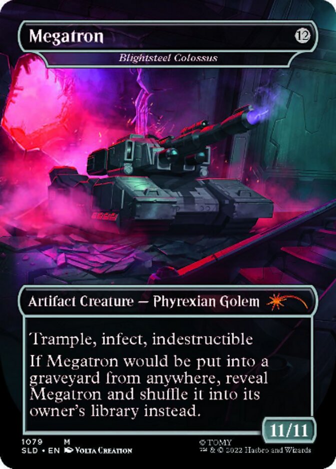 Blightsteel Colossus - Megatron (Borderless) [Secret Lair Drop Series] | Gear Gaming Bentonville