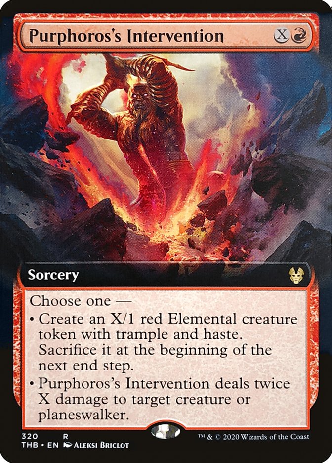Purphoros's Intervention (Extended Art) [Theros Beyond Death] | Gear Gaming Bentonville