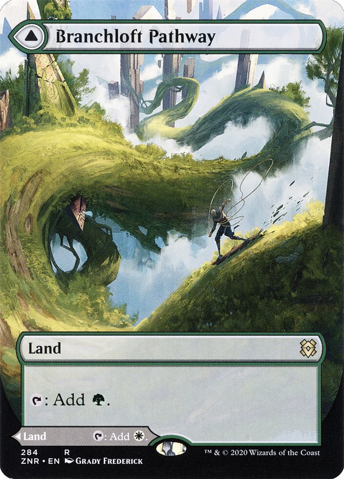Branchloft Pathway // Boulderloft Pathway (Borderless Alternate Art) [Zendikar Rising] | Gear Gaming Bentonville