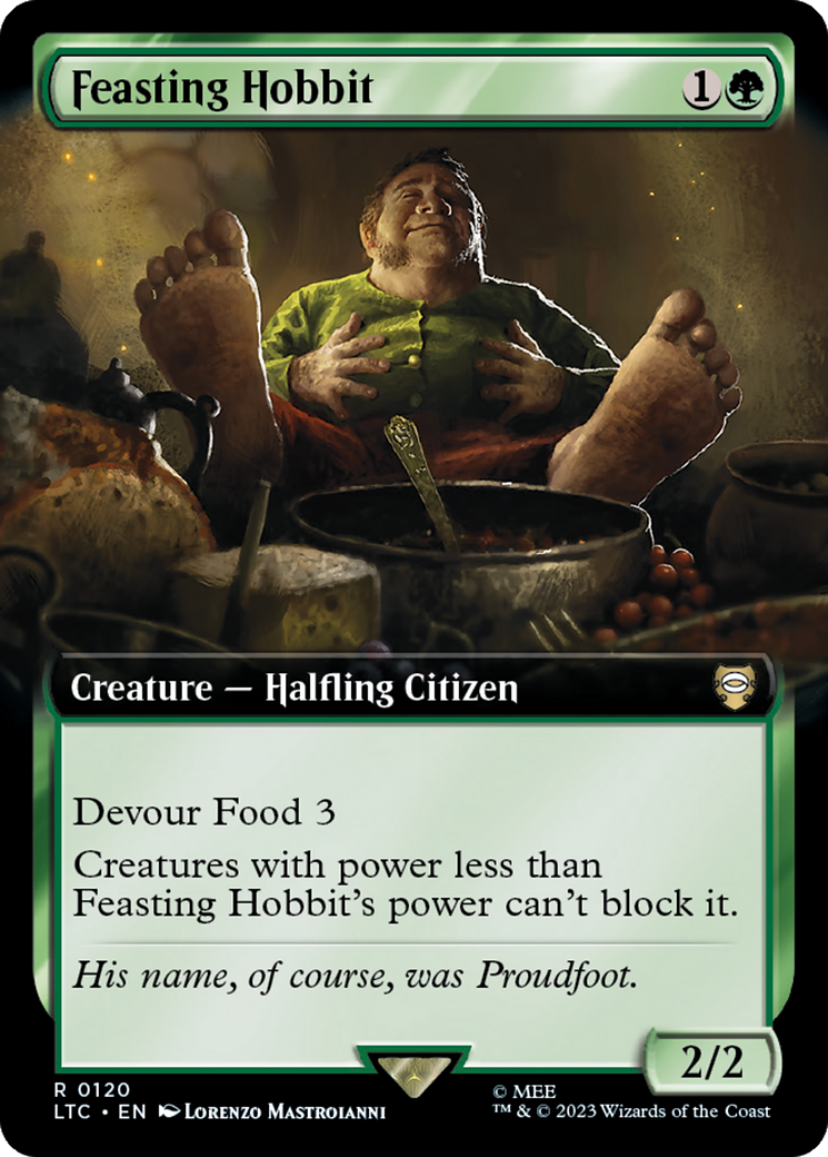 Feasting Hobbit (Extended Art) [The Lord of the Rings: Tales of Middle-Earth Commander] | Gear Gaming Bentonville