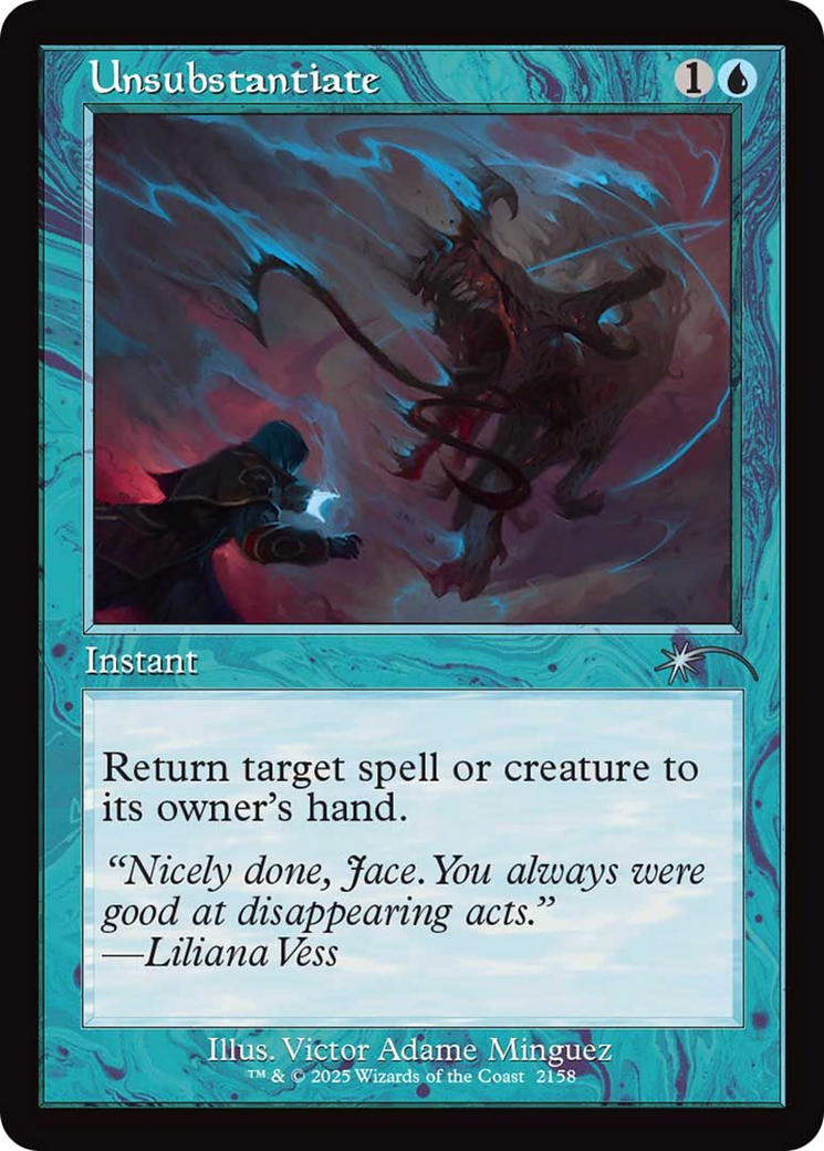 Unsubstantiate (Retro Frame) [Secret Lair Drop Series] | Gear Gaming Bentonville