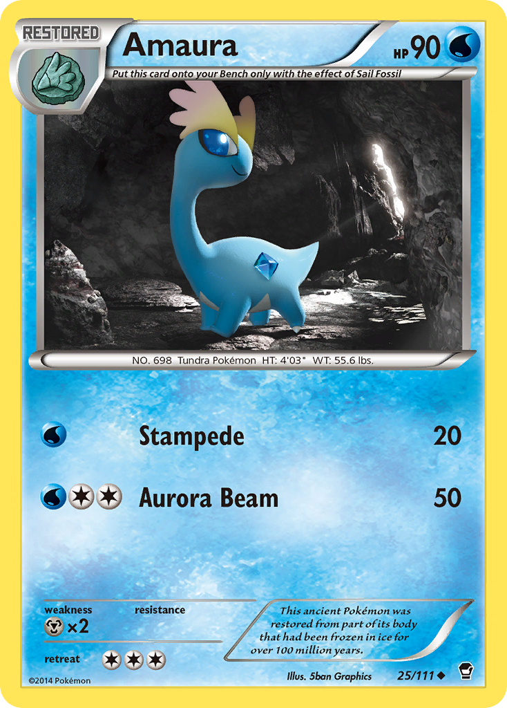 Amaura (25/111) [XY: Furious Fists] | Gear Gaming Bentonville