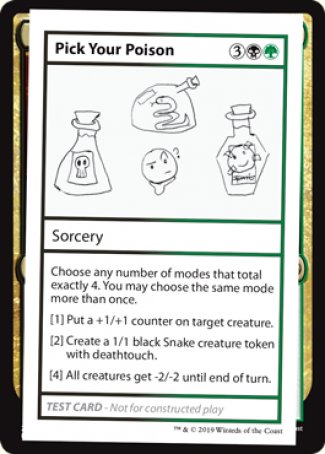 Pick Your Poison (2021 Edition) [Mystery Booster Playtest Cards] | Gear Gaming Bentonville