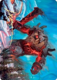 Quakebringer Art Card (Gold-Stamped Signature) [Kaldheim Art Series] | Gear Gaming Bentonville