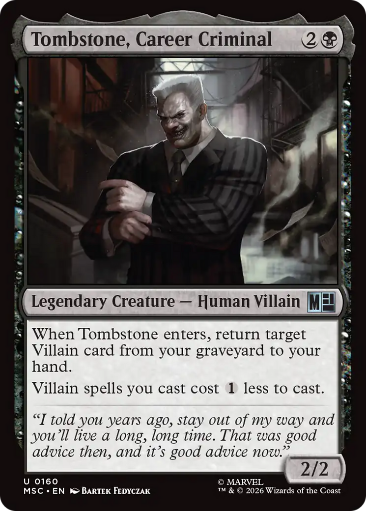 Tombstone, Career Criminal (0160) [Marvel Super Heroes Commander] | Gear Gaming Bentonville