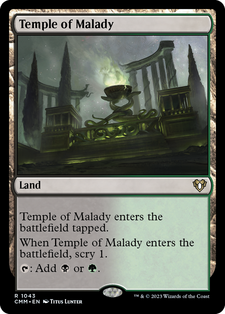 Temple of Malady [Commander Masters] | Gear Gaming Bentonville