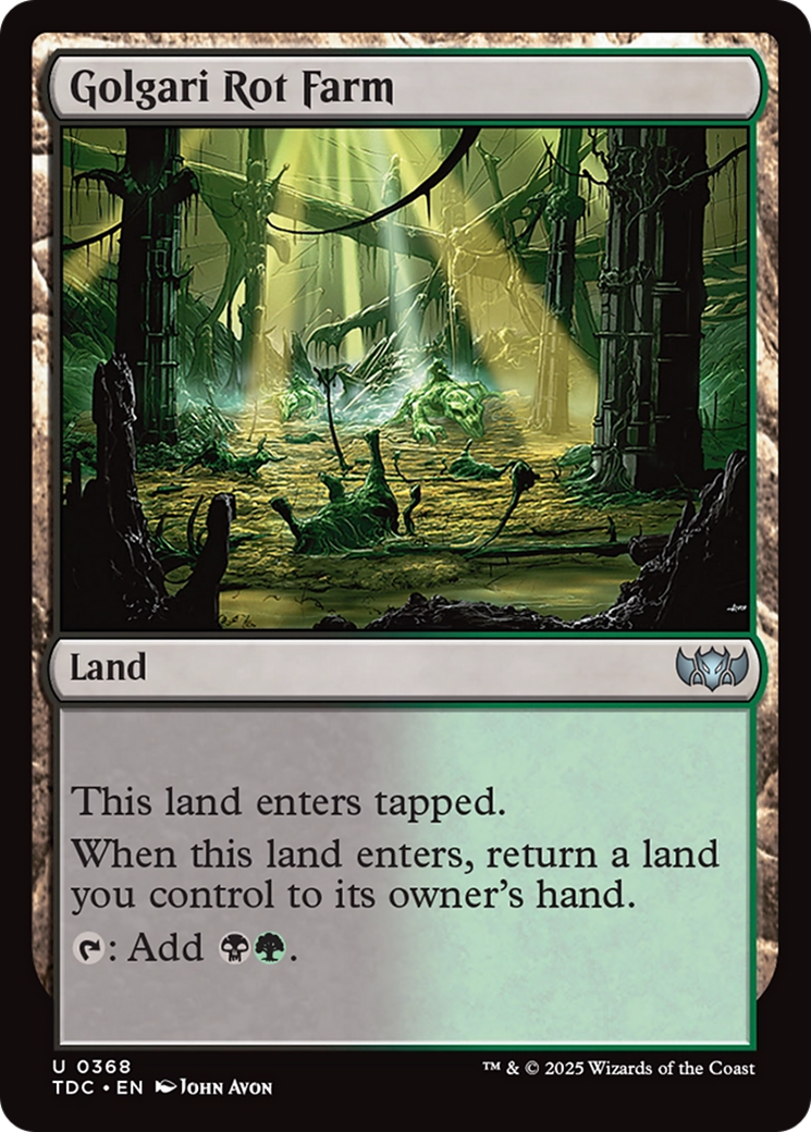 Golgari Rot Farm [Tarkir: Dragonstorm Commander] | Gear Gaming Bentonville