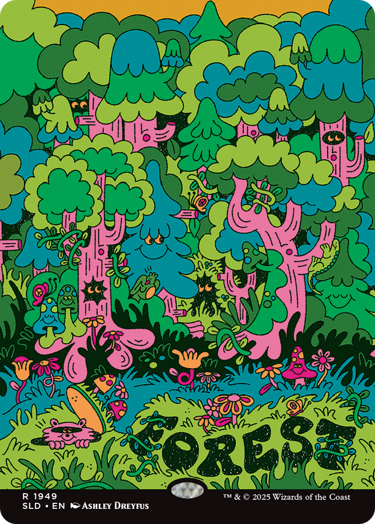 Forest (1949) (Rainbow Foil) [Secret Lair Drop Series] | Gear Gaming Bentonville