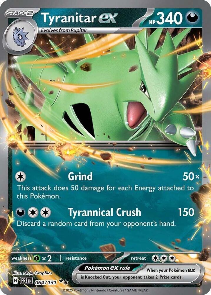 Tyranitar ex (064/131) [Scarlet & Violet: Prismatic Evolutions] | Gear Gaming Bentonville