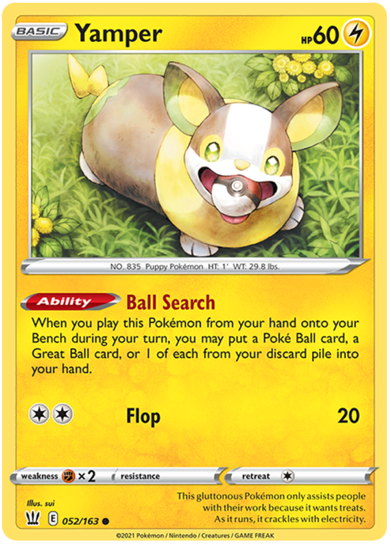 Yamper (052/163) [Sword & Shield: Battle Styles] | Gear Gaming Bentonville