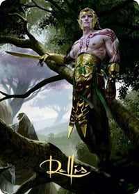 Tyvar Kell Art Card (Gold-Stamped Signature) [Kaldheim Art Series] | Gear Gaming Bentonville