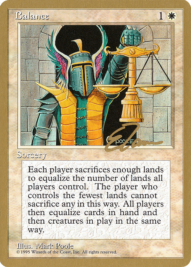 Balance (Eric Tam) [Pro Tour Collector Set] | Gear Gaming Bentonville